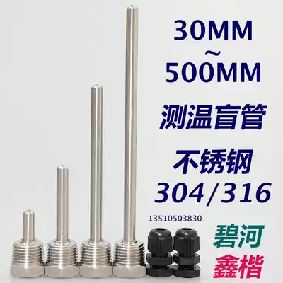 Bihe Xinkai Solar Water Tank Temperature Stainless Steel Pipe Monitor Sensor Protective case Waterproof Blind Pipe