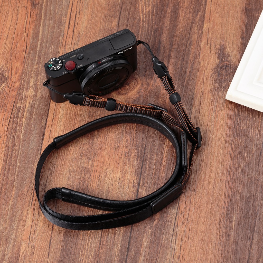 Suitable for Sony black card RX100M3M4M5M6M7 Ricoh GR23G7X23 micro-single camera sheepskin strap shoulder strap