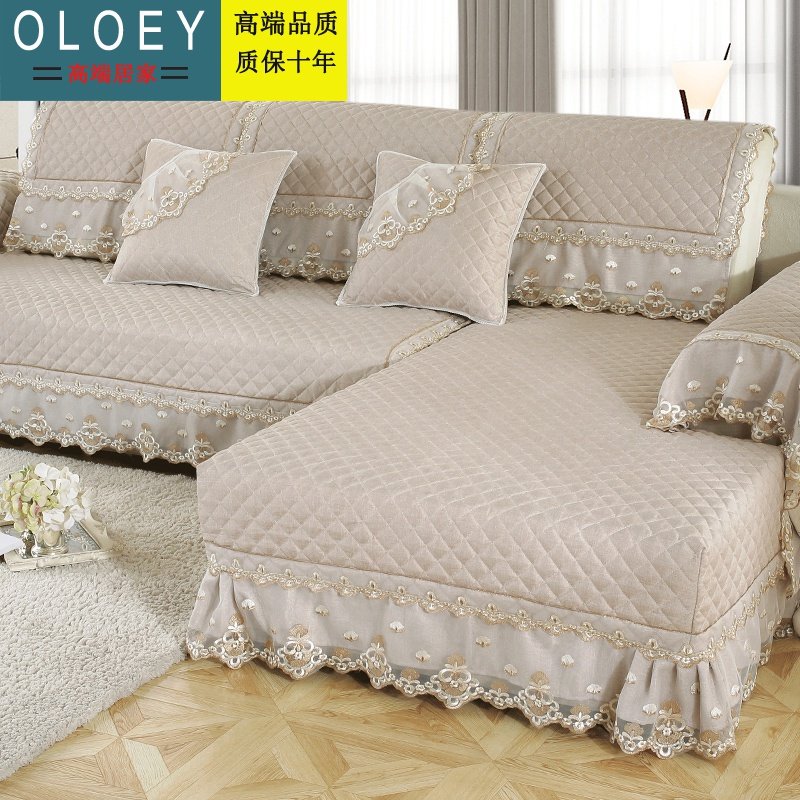 Light Extravagant Season Non-slip Cloth Art Sofa Mat All Season Universal Linen Sofa Mat Brief Modern Sofa Cover-Taobao