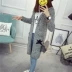 Áo len nữ mùa thu 2018 trong phần dài cỡ lớn áo len thời trang áo hoodie nữ áo khoác len cardigan nữ Cardigan