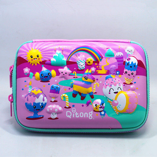 3D Solid Pen Bag Elementary School Students Writing Case Gifts Creativity Large Capacity Women Loving Hard Shell Pencil Bags EVA Upscale