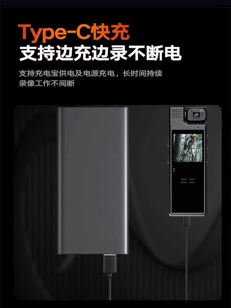 4K Ultra-Clear Night Vision Recorder, Chest-Worn Camera, Outdoor Cycling Anti-Shake Action Camera, Wifi