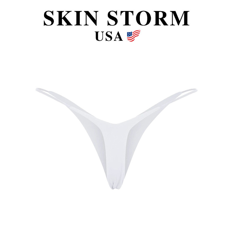 American Skin Storm Sexy Double-Layer Thin Strap Panties Milk Silk One-String Low-Waist Victoria Thong