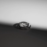 Оригинальное дизайнерское регулируемое обручальное кольцо для влюбленных, серебро 925 пробы