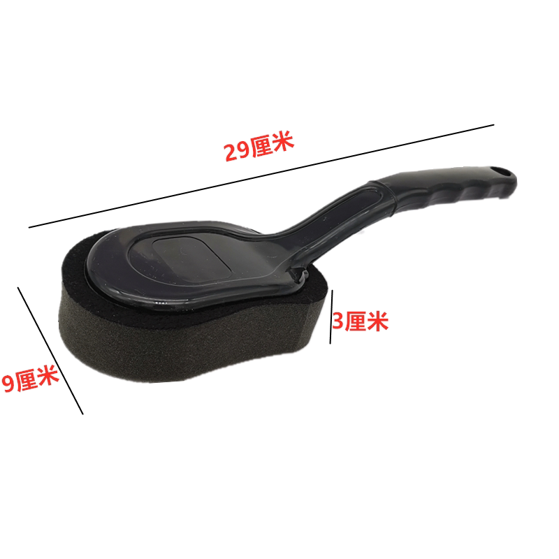 Car long handle tire wax polishing brush removable sponge car wash sponge brush multifunctional cleaning beauty tool