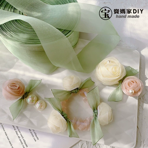 Аксессуар для волос ручной работы, заколка для волос, аксессуары, DIY, французский стиль, в цветочек