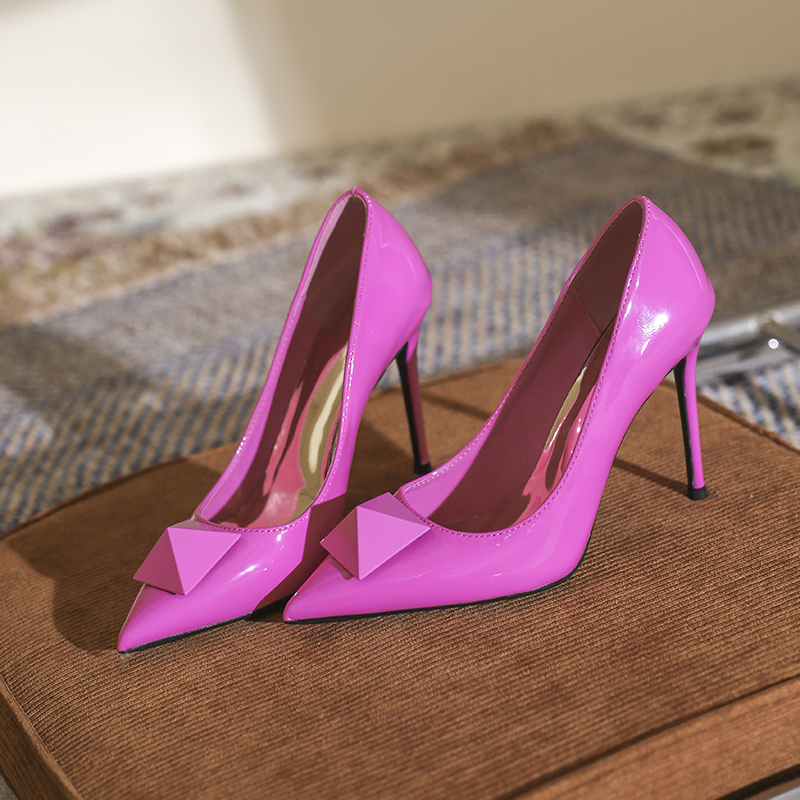 Small Size 313233 Elegant High Heels Fashionable Barbie Pink Women's Shoes New Model Socialite Pointed Toe Large Size 41 to 43 Single Shoes