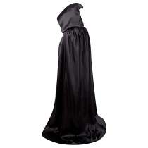 Halloween Costume Black Dead God Cloak Cape Props With Cap Ghost Festival Witch Fairy adulte The Beatles 1 7 m