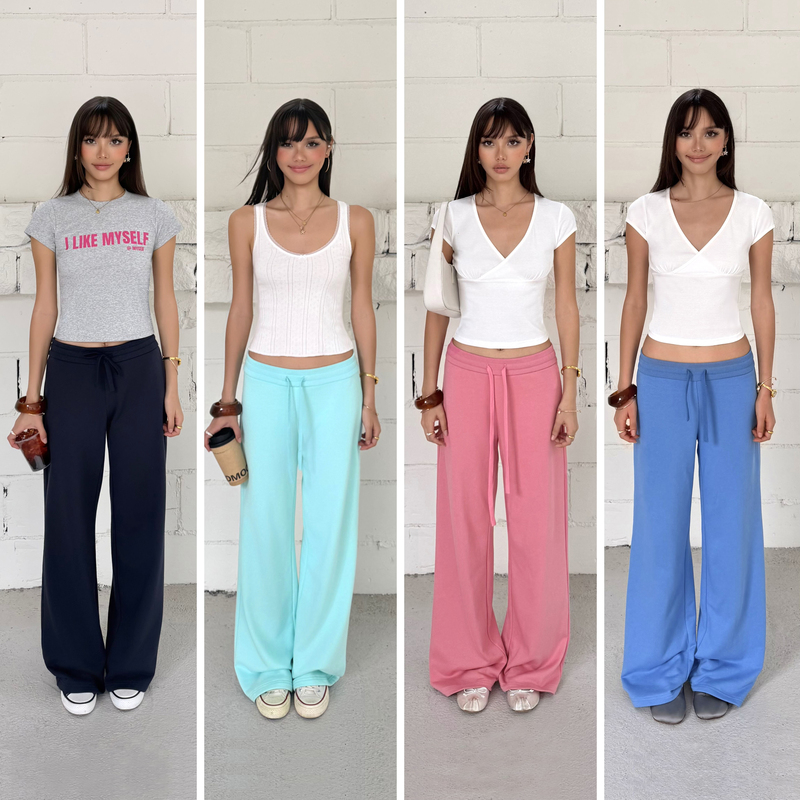 Audwyn Drawstring Wide-Leg Casual Pants for Women, Drapey Loose Straight-Leg Floor-Length Pants, Soft and Slimming Lazy Sweatpants Audwyn Drawstring Wide-Leg Casual Pants for Women, Drapey Loose Straight-Leg Floor-Length Pants, Soft and Slimming Lazy Sweatpants