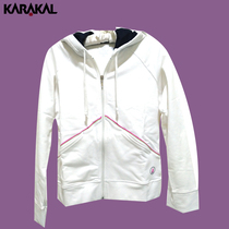 UK KARAAKAL female clothing jacket jacket with cap breathable blouses Long sleeves spring autumn with pure cotton elasticity