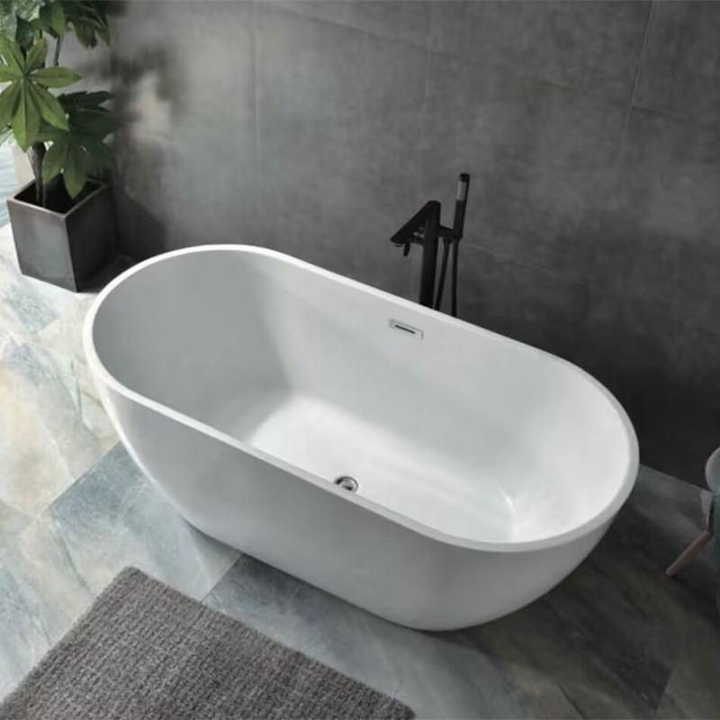 Acrylic Thin-Edged Bathtub Seamless Integrated Bathtub Home Internet Celebrity Adult Bathtub Independent European Style Imperial Concubine Bathtub