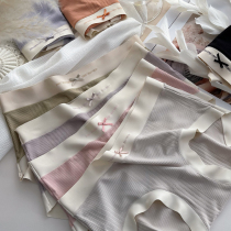 Modale Panties Womens Breathable Antibacterial Crotch Mid-Waist-No-Mark Sun-Summer Girl Lady Triangle Pants Head Part-time Cotton