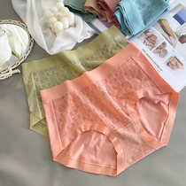 Modale Briefs Womens Pure Cotton Antibacterial Crotch Mid Waist Thin style Sexy Lace Breathable Mesh yarn No marks Fashion shorts Head