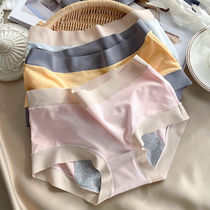 Physiological Briefs Womens Pure Cotton Antibacterial Crotch Mid-Waist Modell Moon Menstrual Anti-Leakage Safety Aunt Pants Teen Cases Fake Pants