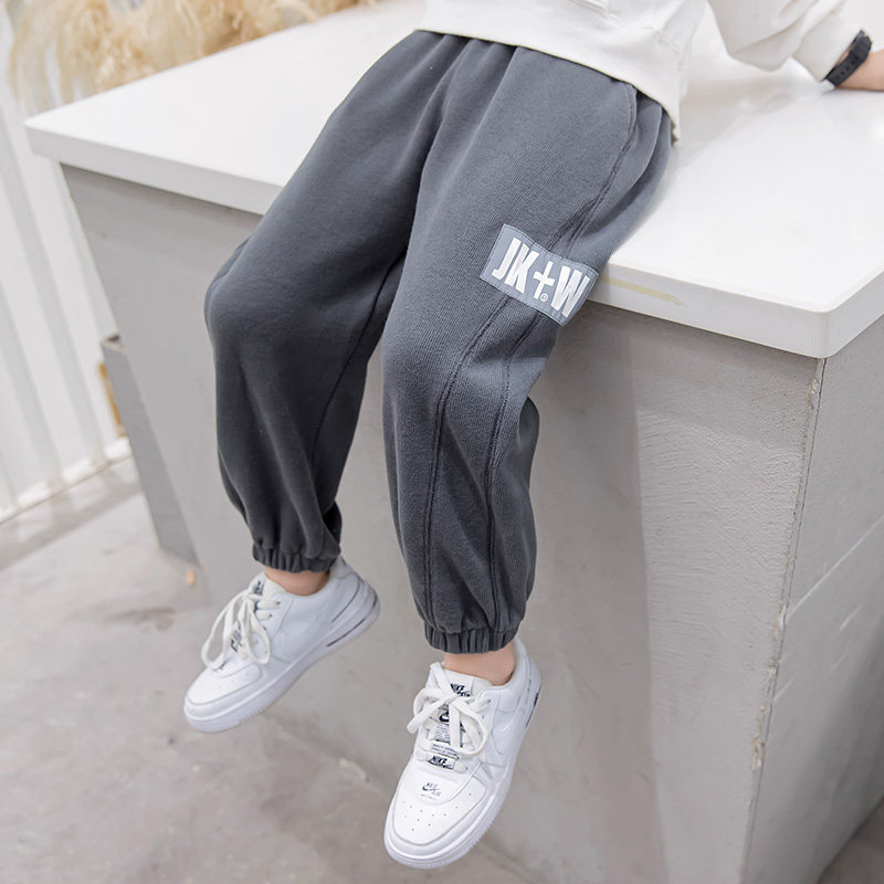 Boys ' pants spring and autumn 2021 new style 6 middle and large children 7 spring 9 loose 8 sports pants ten-year-old spring children's trousers