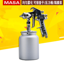 Masa spray gun high atomization W-71W77 car furniture primer spray gun pressure barrel spray gun diaphragm pump spray gun