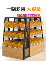 Net red food store shelves rattan frame snack rack supermarket spread name rack to join chain store leisure food shelves