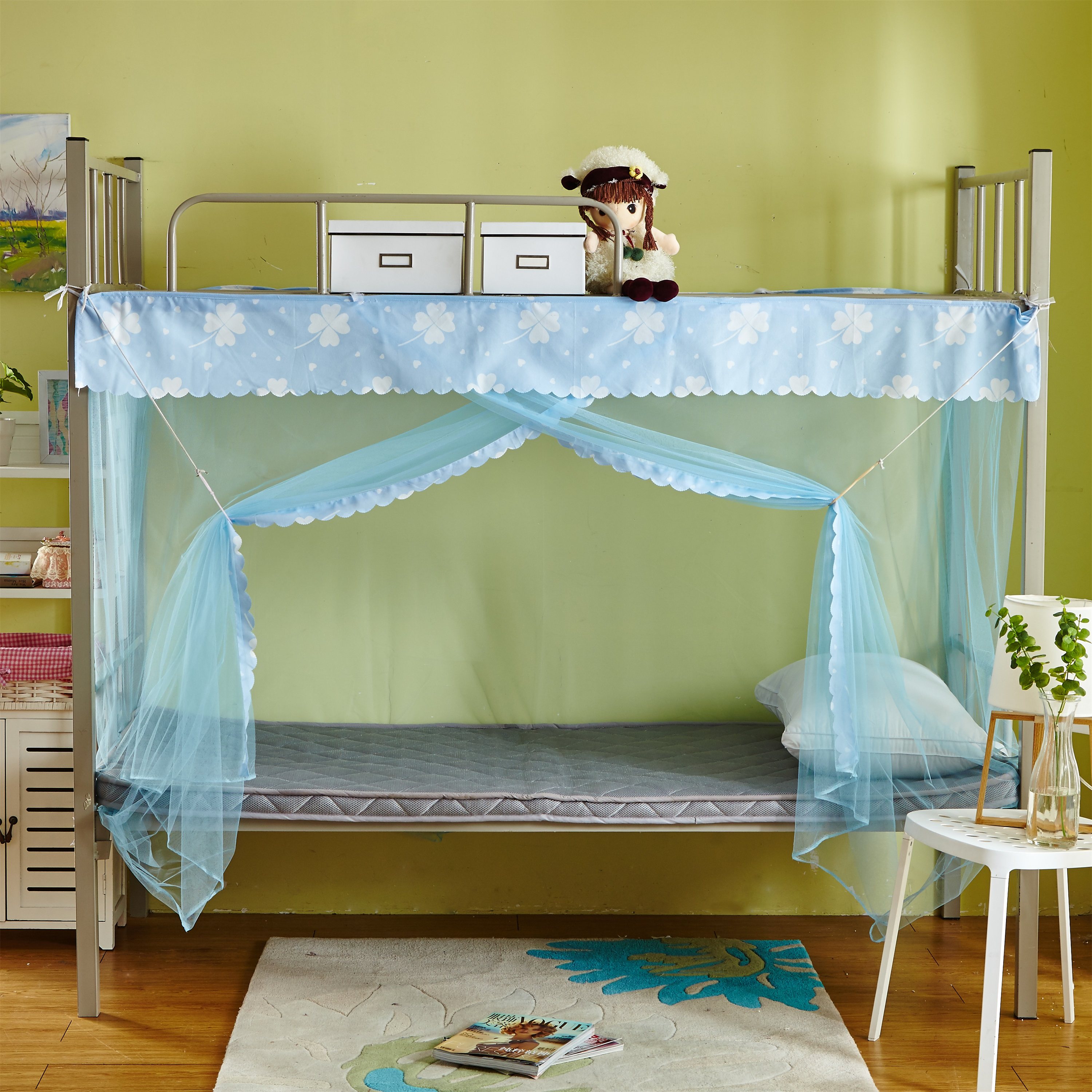 College student dorm room bed nets bunk beds bunk beds bunk beds Single encryption dust top 1 1 0 1 2 1 5m meters