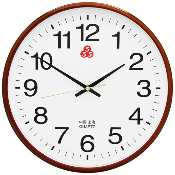 Shanghai Sanwu Brand 555 Quartz Clock Wall Clock Living Room Wall Clock Home Wall Clock Silent Simple Modern