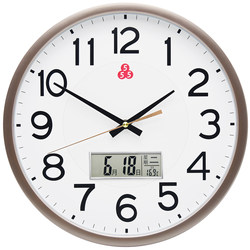 Sanwu Brand Quartz Clock 555 Wall Clock for Living Room, Home Use, Stylish Clock, Wall-Mounted Clock, Bedroom Silent Wall Clock with Calendar