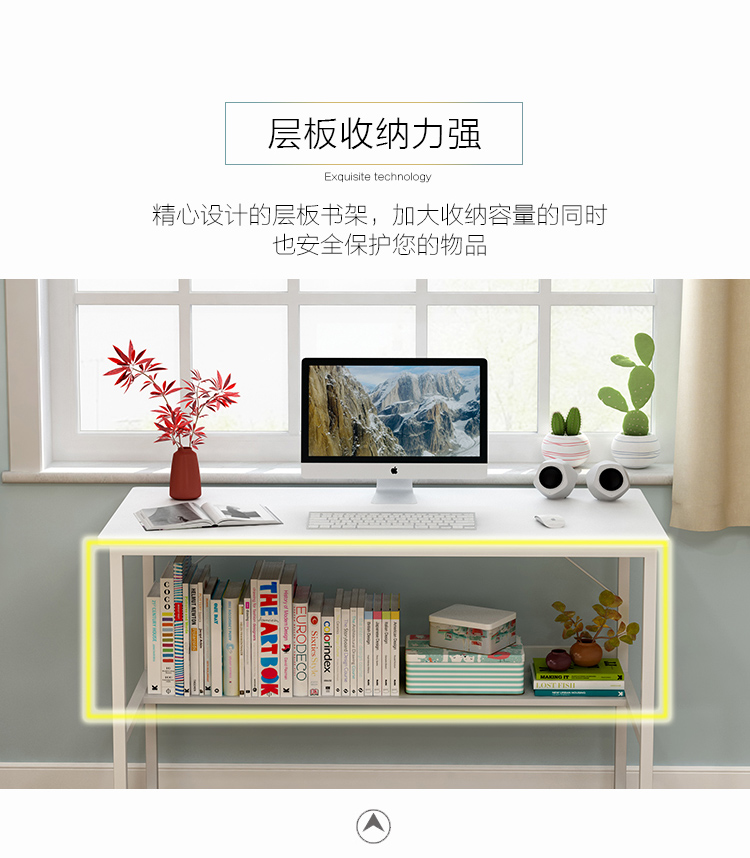 Bàn máy tính để bàn đơn giản Bàn làm việc tối giản hiện đại Bàn làm việc bàn đôi Bàn viết đôi - Bàn bàn học chống gù cho bé