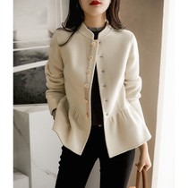 Double sided cashmere wool coat ladies 2022 autumn winter new Korean version Fashion 100 hitch high-end short wool coat