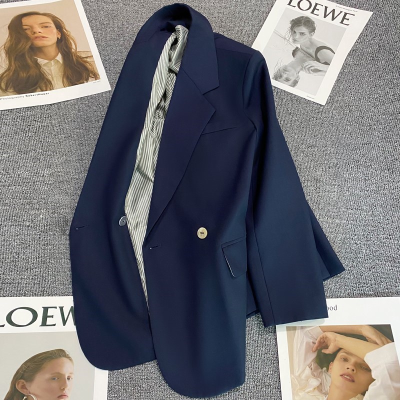 Professional high - end casual suit tops woman 2022 Spring and Autumn new Han - Edition fashion commuter Tibet green suit coat