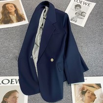 Career High-end Casual Western Clothing Blouse Women 2022 Spring Autumn New Korean Version Fashion Commuter Hide Green Suit Jacket