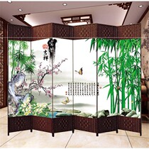 Home hotel folding mobile screen partition living room bedroom office beauty folding screen fitting room porch