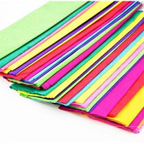 Color crepe paper pleated paper small safflower origami embossed paper kindergarten environment layout creative diy production