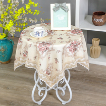 Small round table tablecloth fabric cotton linen hipster rectangular round coffee table tablecloth square idyllic lace home