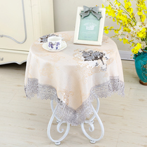 Simple modern tablecloth fabric cotton and linen living room household rectangular coffee table scarf lace table table table tablecloth