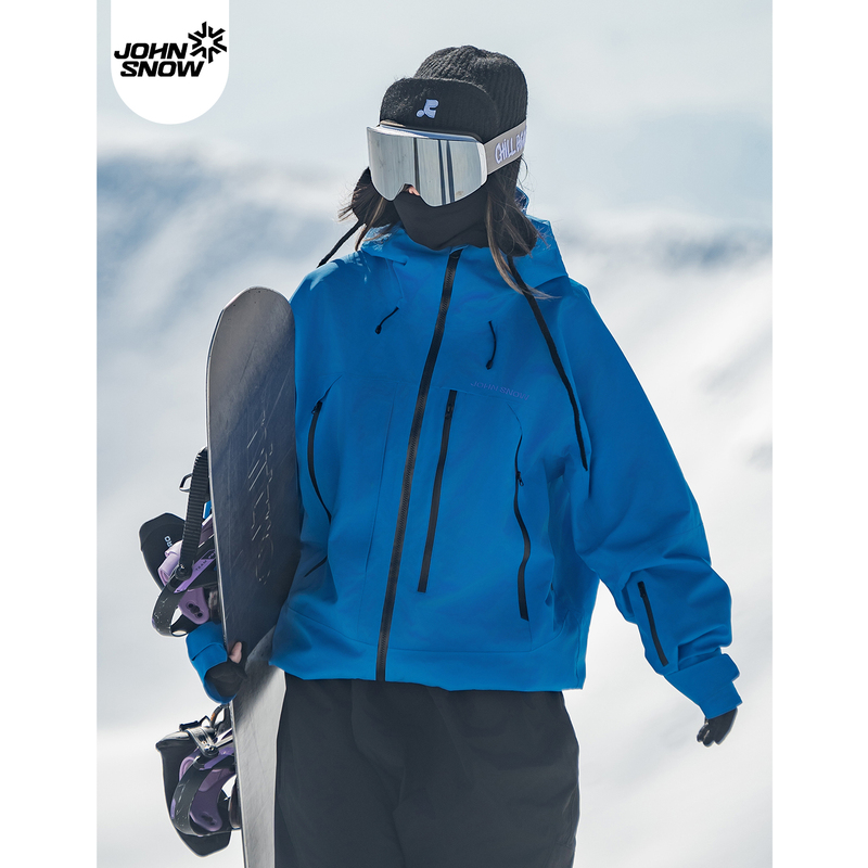 John Snow Snowboarding Jacket for Women and Men, 3L Professional Waterproof Fully Taped Warm Jacket, Winter American Style