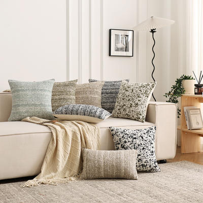 Modern and simple ins ink-wash throw pillows, thickened Chenille cushions, living room sofa cushions, bay window tatami cushions