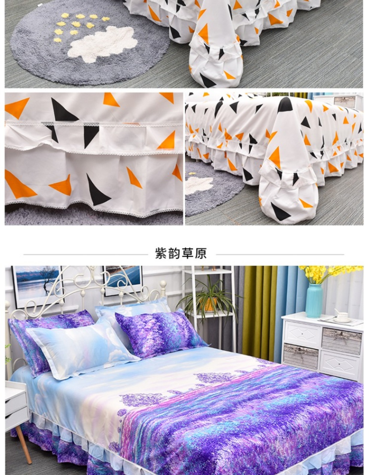 Khăn trải giường, một miếng bông, đơn 1,2m / 1,5m, 1,8m, ký túc xá sinh viên ba mảnh, bông đôi mùa đông ga giường màu xám