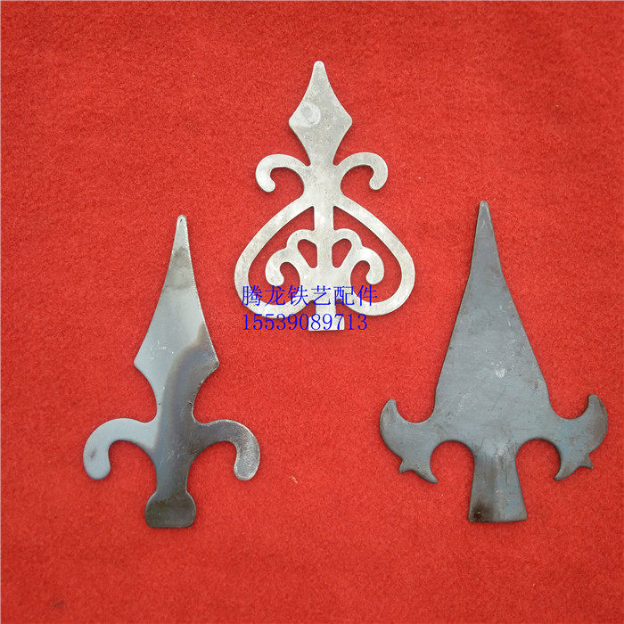 Tenglong iron art big chicken claw-shaped gun tip size peach-shaped gun tip 165 gun tip flat gun tip steel spearhead