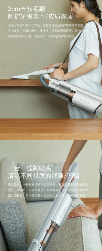 Delma máy hút bụi gia đình nhỏ đẩy thanh cầm tay mạnh mẽ công suất cao cực kỳ yên tĩnh thảm deburring máy