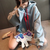 European station with cap sweatshirt woman long sleeve fashion 100 hitch winter plus suede 2021 new loose Korean version of blouses