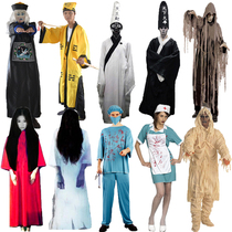 Halloween Qing Dynasty zombie COS Lin Zhengying Taoist robe Horror movie Zhenzi ghost death ghost costume
