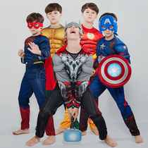 Halloween children mens costumes cos Captain America clothes boys Avengers Iron Man Superman cloak