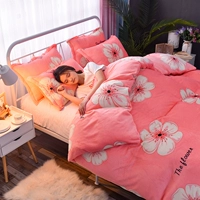 San hô nhung flannel quilt đơn mảnh mùa thu và mùa đông 1,5 m 1,8x2.0 m Falai nhung quilt sinh viên ký túc xá đơn 	chăn phao doraemon	