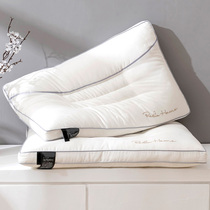 Simple five-star special hotel pillow mens summer cervical pillow sleep feather velvet pillow core a pair of Pats 2