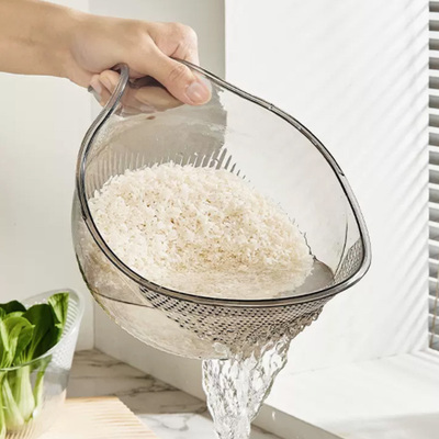 廚房淘米神器洗米篩淘米盆瀝水籃子新款家用多功能淘菜洗水果盆子