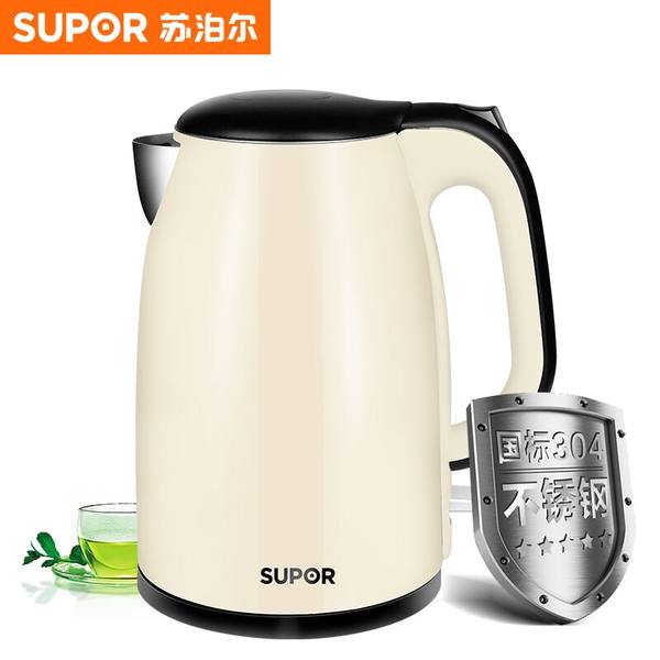 Supor 苏泊尔 SW-15T66C 电热水壶 1.5L 优惠券折后￥59包邮（￥79-20）京东￥89