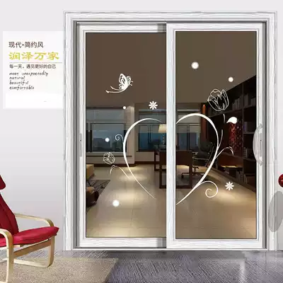 Kitchen aluminum alloy sliding door waterproof aluminum alloy hanging sliding door simple soundproof sliding glass door