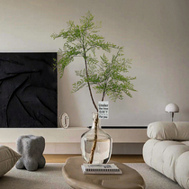 Simulation flower fake green planting nantian bamboo hanging bell branches desktop bedroom pendulum pieces paired with fake flower Nordic style plant decoration