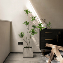 Fake green plant Phnom Penh emulation lily bamboo indoor clothing store decoration floor potted plant Silent Nordic Wind Bionic Plant