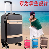 Hành lý xe đẩy trường hợp cho nam và nữ Sinh viên 24 inch Hành lý phổ quát Bánh xe vải vali Oxford nhỏ hộp tay tươi vali to