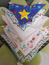 Special offer of 5 packs of foreign trade baby bibs baby bibs triangular towels good quality pure cotton
