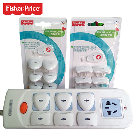 Fisher power protection cover Anti-electric shock protection cover Children's baby safety socket plug plug plug 2 holes 3 holes 12